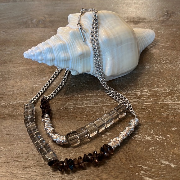 Kenneth Cole Crystal Cube Necklace - Picture 2 of 5